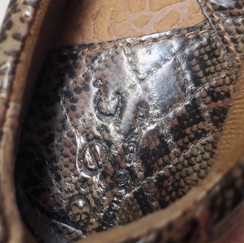 Boc Brown Snakeskin Pattern Mules - image 5